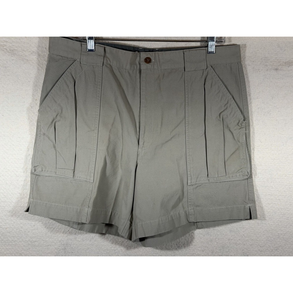 Columbia Cargo Shorts Men 38 Khaki Cotton Lightweight Utility Gorpcore Outdoor